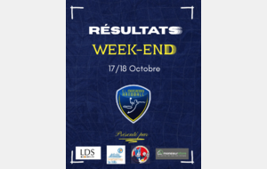 Résultats matchs du 17/18 Octobre 2026