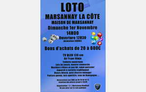 1er LOTO DE LA SAISON !