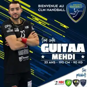 Medhi Guitaa, nouveau joueur du CLM Handball 1 1
