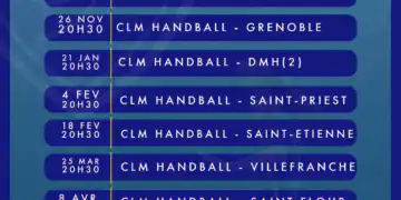 Calendrier des Matchs à domicile