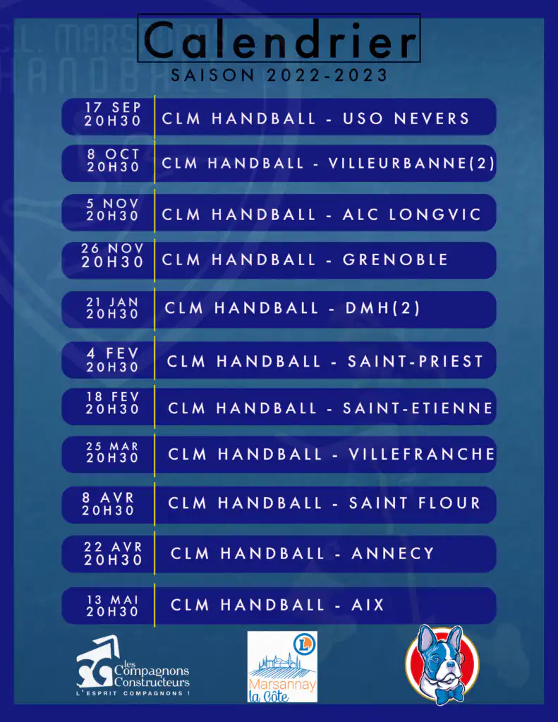 Calendrier dom